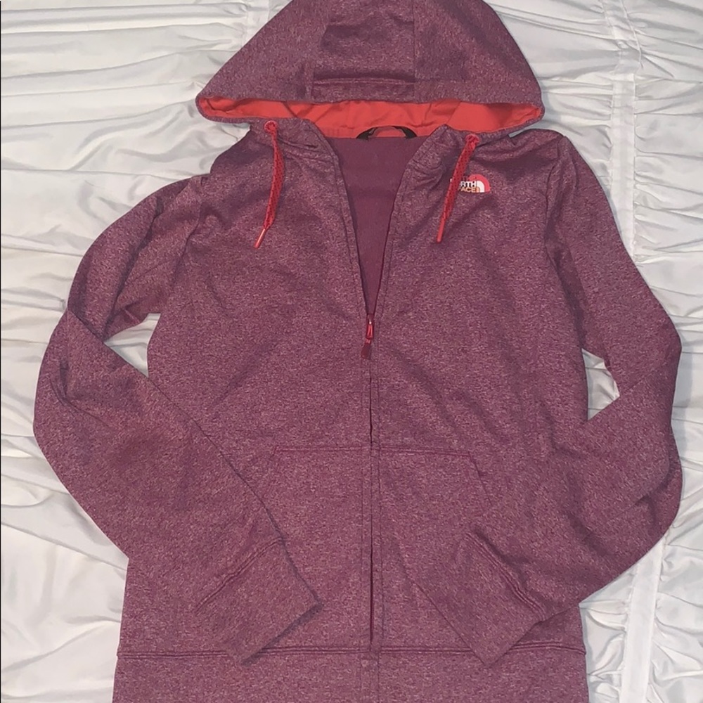 North face zip up sweatshirt